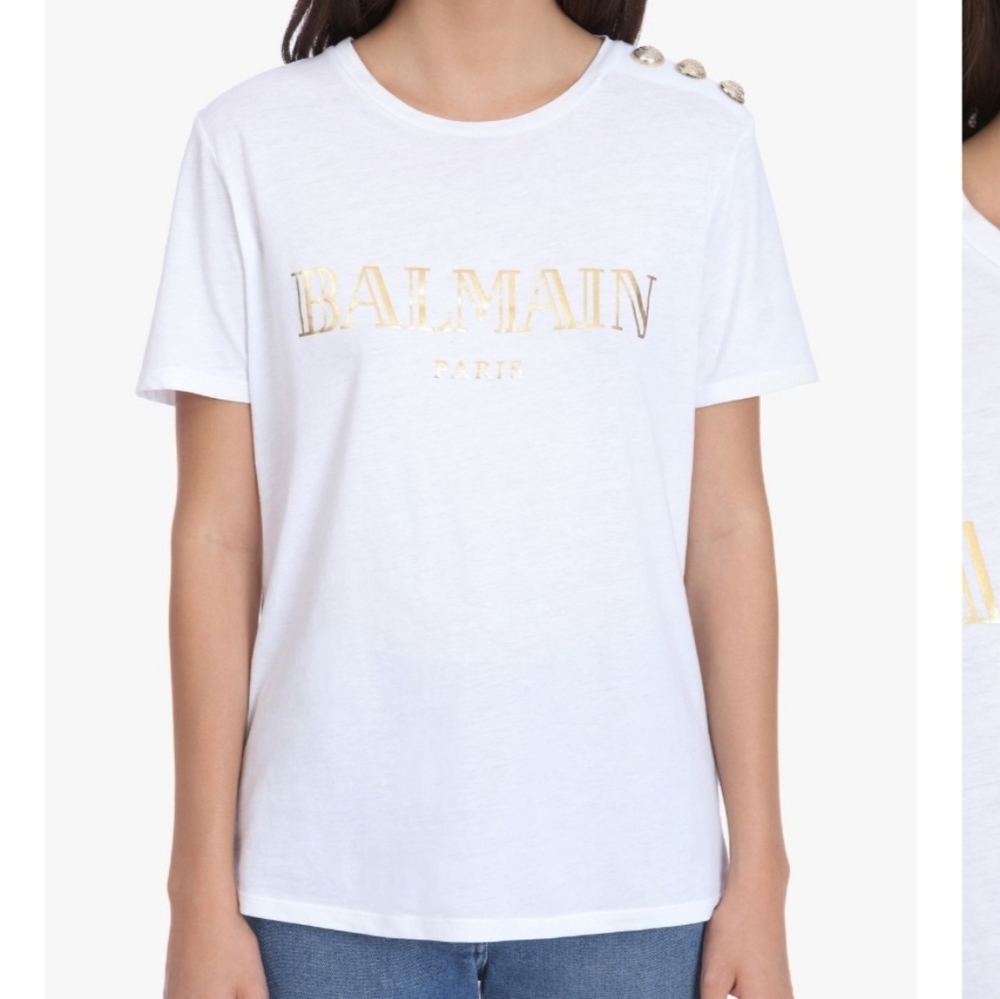 Balmain White T-Shirt
